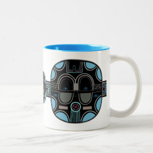 Caneca De Café Em Dois Tons Pop africano