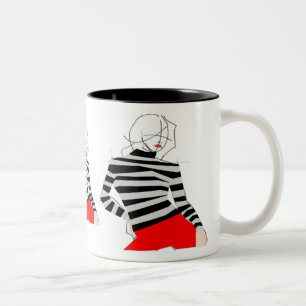 Caneca De Café Em Dois Tons Pop Art Fashion Mug
