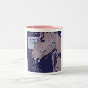 Caneca De Café Em Dois Tons Pop Art Horse