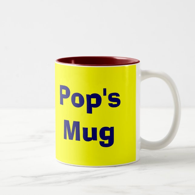 Caneca De Café Em Dois Tons Pop Dinheiro Retro Mug De Café Personalizado (Direita)