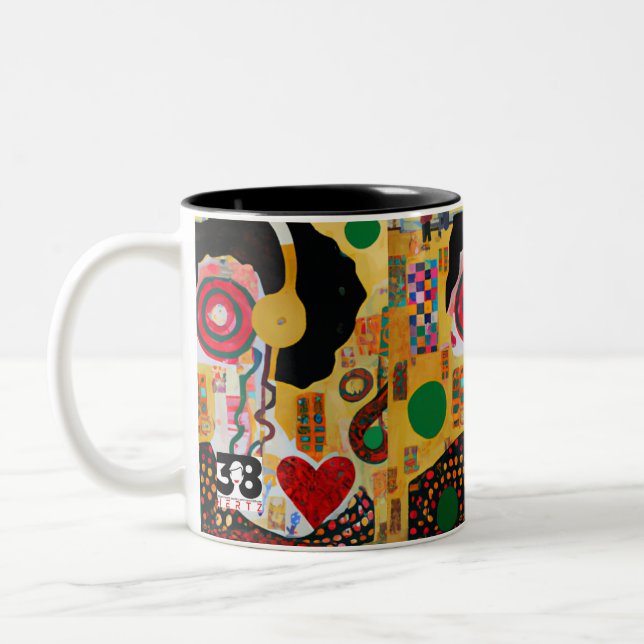 Caneca De Café Em Dois Tons Pop Music (Esquerda)