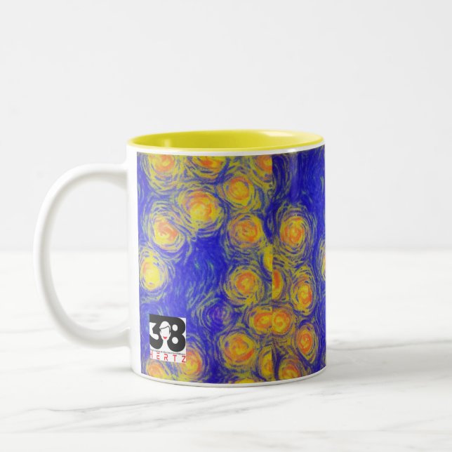 Caneca De Café Em Dois Tons Popcorn Art (Esquerda)