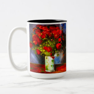 Caneca De Café Em Dois Tons Poppies Vermelhos Van Gogh