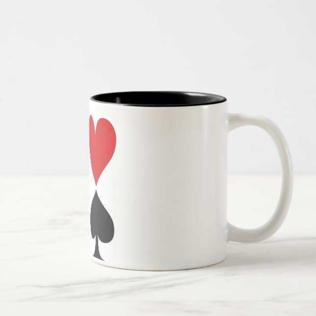 Caneca De Café Em Dois Tons Póquer (Direita)
