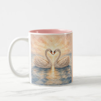 Caneca De Café Em Dois Tons Pôr do Sol Diamante