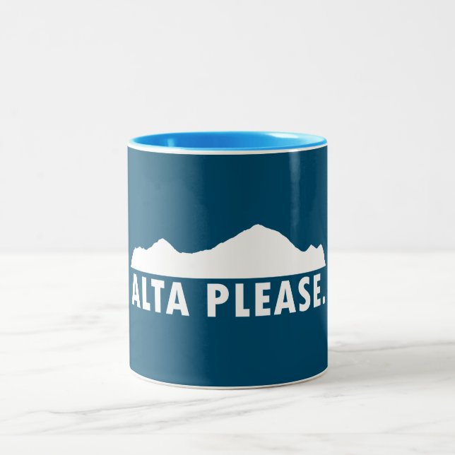 Caneca De Café Em Dois Tons Por favor Alta (Centro)