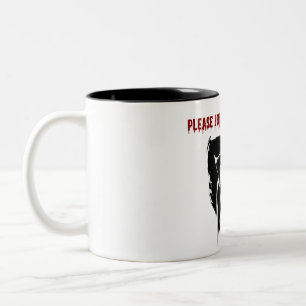 Caneca De Café Em Dois Tons Por favor, junte-se a mim para jantar vampiro