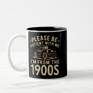 Caneca De Café Em Dois Tons Por favor, seja paciente comigo, sou da Vinta dos