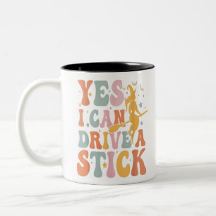 Caneca De Café Em Dois Tons Por que, na verdade, posso dirigir um palito de Ha