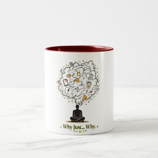 Caneca De Café Em Dois Tons Por Que Só Por Que Ansiedade Estética Café