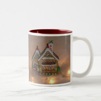 Caneca De Café Em Dois Tons Porcelana da casa de pão-de-espécie