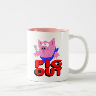 Caneca De Café Em Dois Tons porco