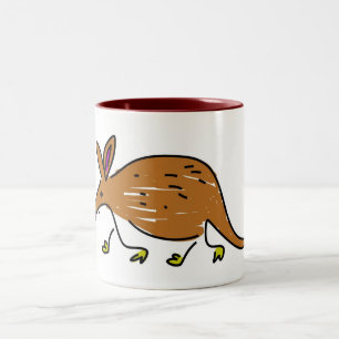 Caneca De Café Em Dois Tons porco-da-terra