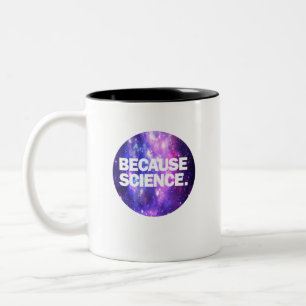 Caneca De Café Em Dois Tons Porque ciência