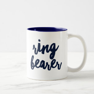 Caneca De Café Em Dois Tons Portador de anel