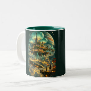 Caneca De Café Em Dois Tons Porto Acima da Tempestade