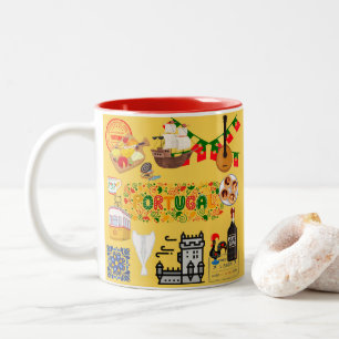 Caneca De Café Em Dois Tons Portugal