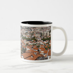 Caneca De Café Em Dois Tons Portugal, Ilha da Madeira, Funchal. Carro a cabo