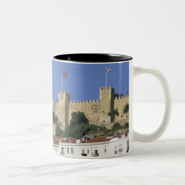 Caneca De Café Em Dois Tons Portugal, Lisboa. Castelo de São Jorge. (Direita)
