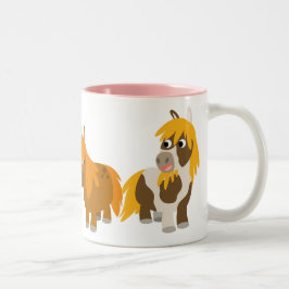 Caneca De Café Em Dois Tons Pôs de Cartoon Bonitos