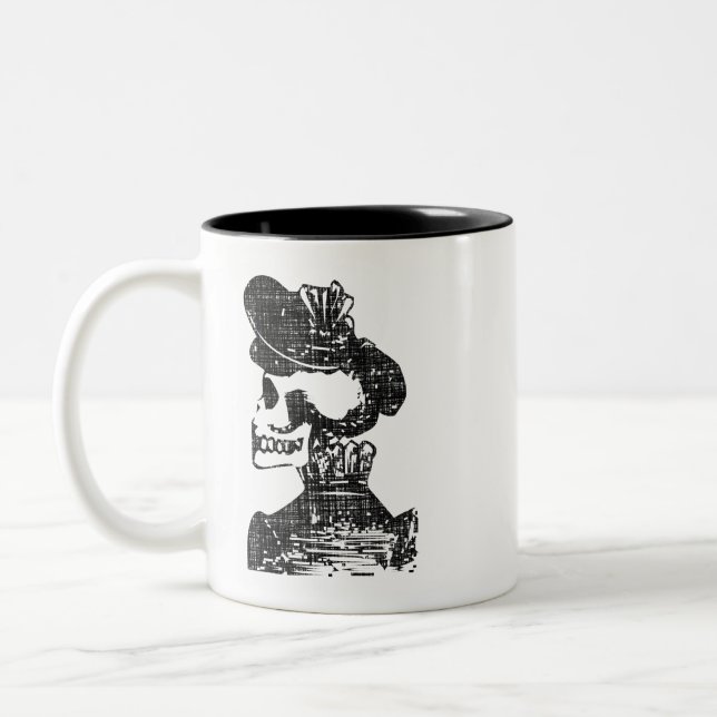 Caneca De Café Em Dois Tons Posada Calavera - Bonnet Crânio (Esquerda)