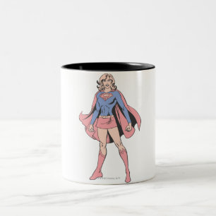 Caneca De Café Em Dois Tons Pose 3 de Supergirl
