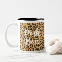 Posh Chefe Leopard Impresso Coffee Mug