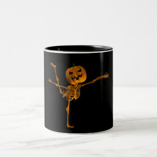 Caneca De Café Em Dois Tons Posição do Balé Árabe