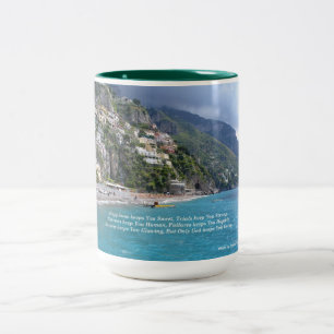 Caneca De Café Em Dois Tons Positano, Italia