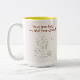 Caneca De Café Em Dois Tons positive morning affirmation mug