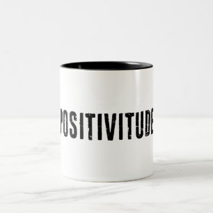 Caneca De Café Em Dois Tons Positividade