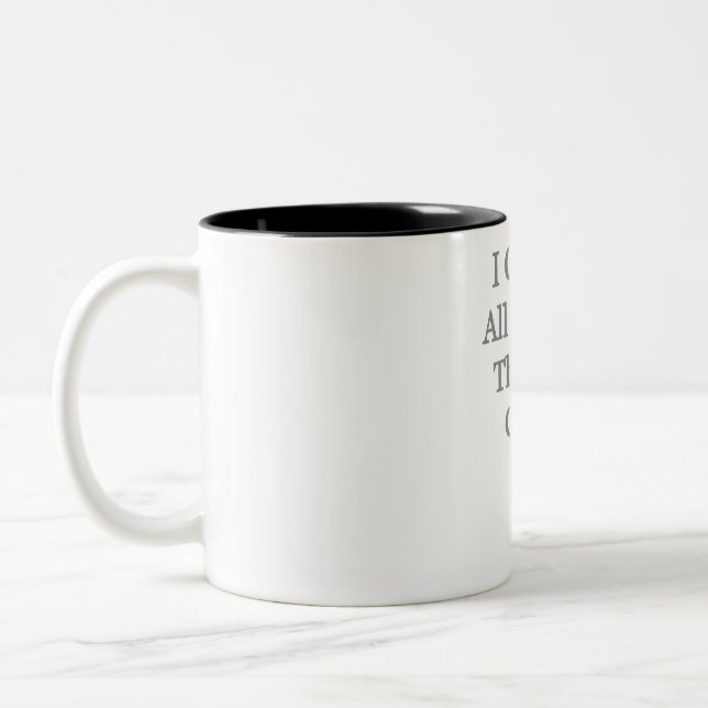 Caneca De Café Em Dois Tons Posso Fazer Tudo Através Do Cristo (Esquerda)