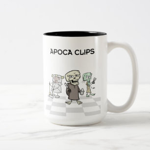 Caneca De Café Em Dois Tons Postar clipes Apoca Mug