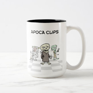 Caneca De Café Em Dois Tons Postar clipes Apoca Mug