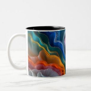 Caneca De Café Em Dois Tons Poster brilhante