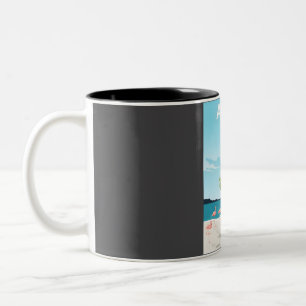 Caneca De Café Em Dois Tons Poster de viagens Aruba