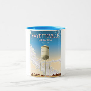 Caneca De Café Em Dois Tons Poster de viagens Fayetteville Arkansas
