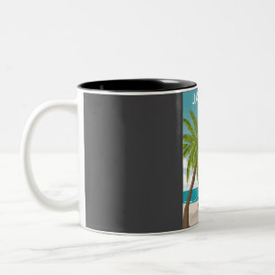 Caneca De Café Em Dois Tons Poster de viagens Jamaica