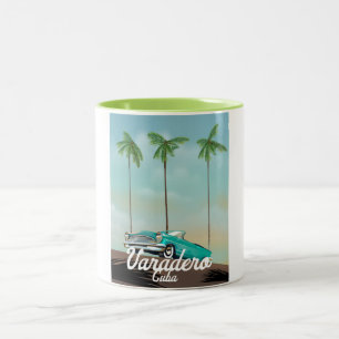 Caneca De Café Em Dois Tons Poster de viagens Varadero Cuba