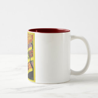 Caneca De Café Em Dois Tons Poster de WPA da loja da fruta -