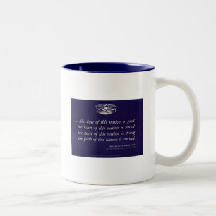 Caneca De Café Em Dois Tons Poster Patriótica Mug da WII
