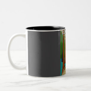 Caneca De Café Em Dois Tons Posto de Viagem mínima do Congaree National Park V
