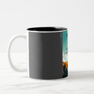 Caneca De Café Em Dois Tons Posto do Parque Nacional do Big Bend One Star Revi