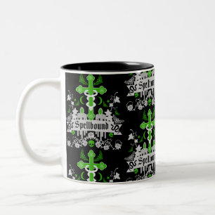 Caneca De Café Em Dois Tons Posto Gótico Acessórios de Moda Punk