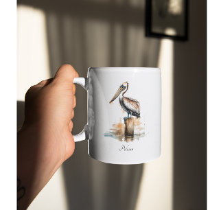 Caneca De Café Em Dois Tons Postura do Pelicano