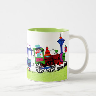 Caneca De Café Em Dois Tons Pouco Choo Choo