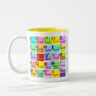 Caneca De Café Em Dois Tons Povos das letras