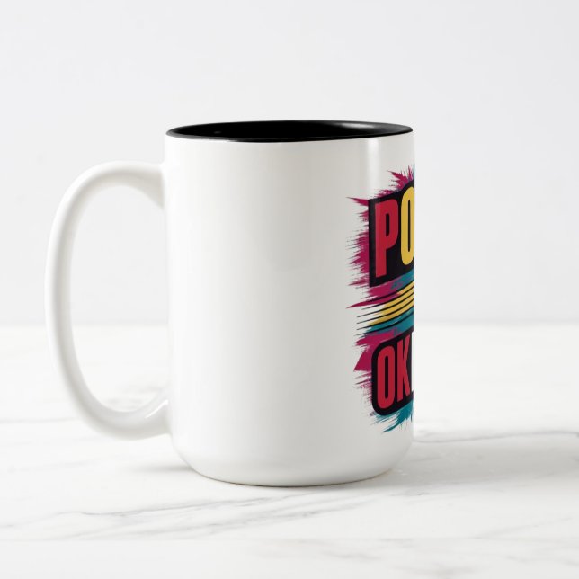 Caneca De Café Em Dois Tons Power of Oklahoma Mug - State Pride Coffee Cup (Esquerda)