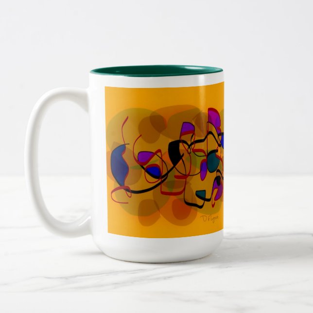 Caneca De Café Em Dois Tons PracticeLovecoffeemug CoffeeMug PracticeLove (Esquerda)