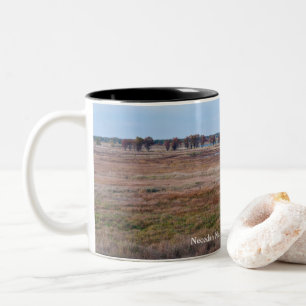 Caneca De Café Em Dois Tons prados e pântanos de necedah